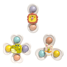 Baby bath gyroscope suction cup toy animal set 3 pcs