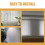 Blinds Accessories White PVC Sliding Door 3 Pcs 6