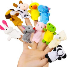 Finger Puppets for Children Multicolor 10-Pack