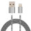 Lightning nylon cable silver 1 meter 1