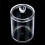 Pot distributeur transparent pour boules de coton et cotons-tiges 7