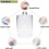 Pot distributeur transparent pour boules de coton et cotons-tiges 8