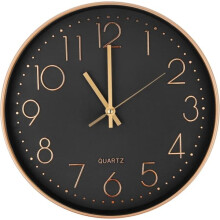 Quartz wall clock silent round 30 cm oversized numbers