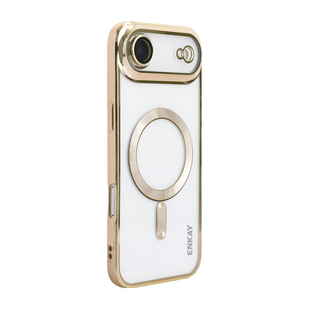 (Gold) Enkay Hat Prince For Iphone Air Magnetic Clear Case Shockproof Tpu Phone Cover With Lens Film Gold 6914290295920