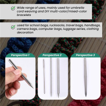 7 PièCes Paracord Bracelet Outil de Tricotage Paracord Outil Paracord Gabarit Bricolage en Bois Paracord Tresse