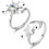 Women's silver anxiety ring adjustable open twist 1