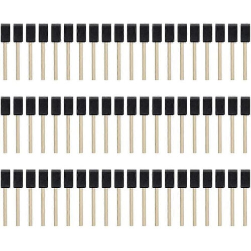 Foam Paint Brushes with Wooden Handle 1 inch 100 pcs