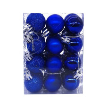 Staron blue Christmas ornaments 30mm 24 pcs
