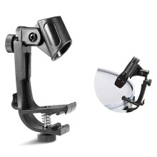 Snare Percussion Clip Black Drum Microphone Mic Rim Clamp Holder Drum Accessories