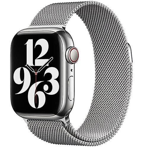 Apple Milanese Loop Compatible Band Silver Stainless Steel
