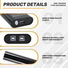 It-Well Dispositif de Partage D'Imprimante Usb, Dispositif de Partage D'Imprimante 2 en 1, Convertisseur de Concentrateur de Répartiteur de