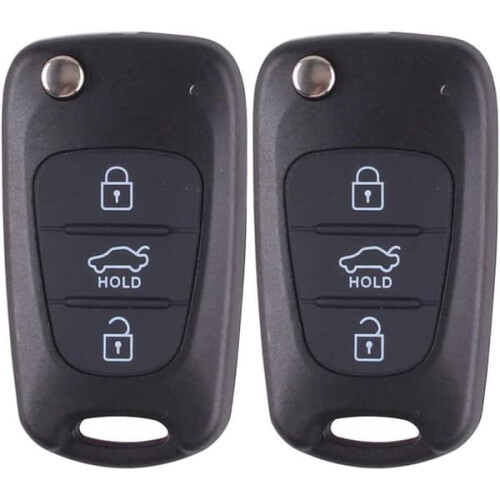 Hyundai Car Key Shell Folding Remote Accessory (2 pcs)