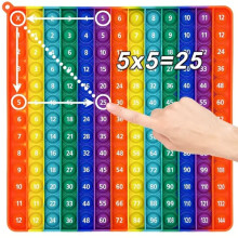 12x12-es szorzónyomó buborék fidget játék gyerekeknek - oktató matematikai pukkanás játék