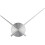 3D Clock Hands Silver Quartz Wall Clock DIY Home Decor 1