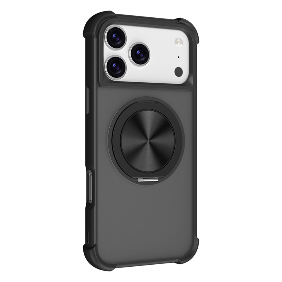 (Black) For Iphone 17 Pro Case Compatible With Magsafe Cd Vein Kickstand Tpu + Pc Phone Cover Black 6914297720050