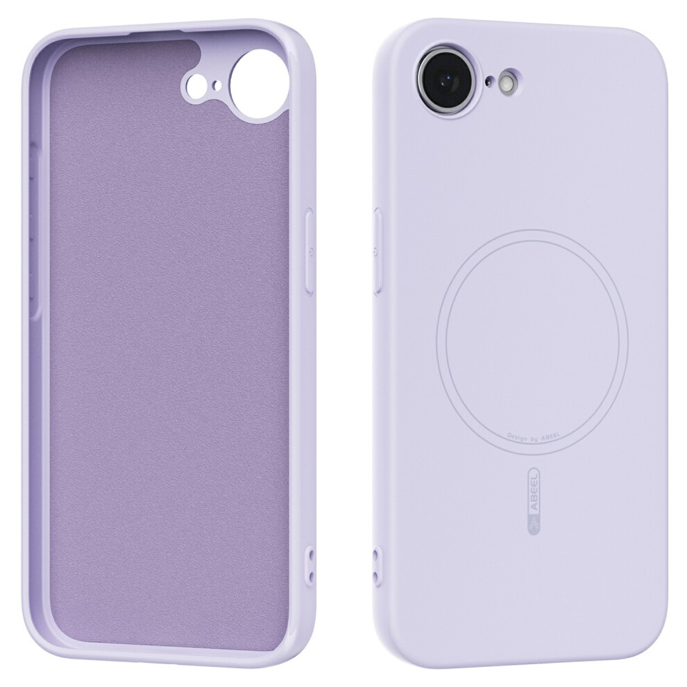 (Purple) Abeel For Iphone 17E / 16E Case Compatible With Magsafe Skin Touch Liquid Silicone Phone Back Cover Purple 6914294753099
