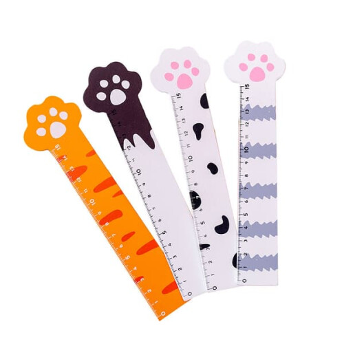 Wooden Ruler for Children 15cm 4pcs