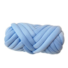 Arm knitting yarn blue soft thick 250g