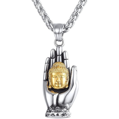Buddha necklace pendant for boys, 1 piece
