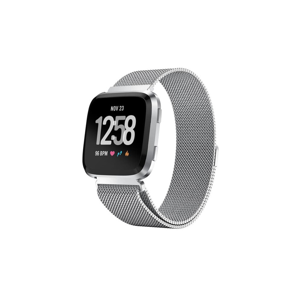 Milanese Loop Bracelet For Fitbit Versa Versa 2 Silver 962125267082