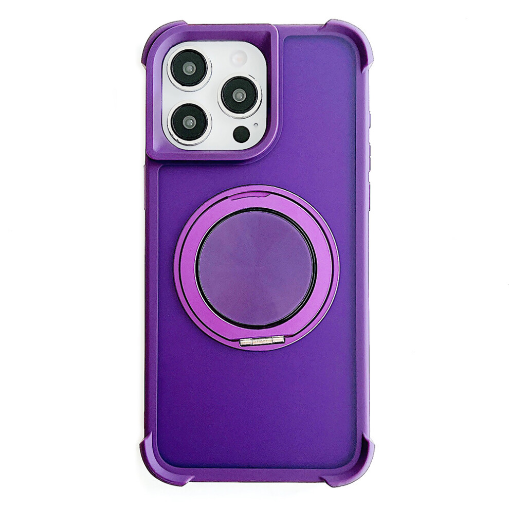 (Purple) For Iphone 13 Pro Case Compatible With Magsafe Cd Vein Kickstand Tpu + Pc Phone Cover Purple 6914293999405