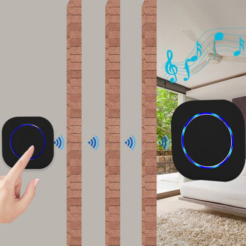 Wireless Smart Doorbell with Emergency Button and Call Alert 1