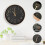 Quartz wall clock silent round 30 cm oversized numbers 3