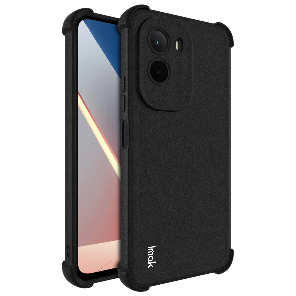 (Matte ) Imak For Xiaomi Poco M7 4G (169Mm) Case Tpu Phone Cover Airbag Shockproof Protection Black 6914293401106