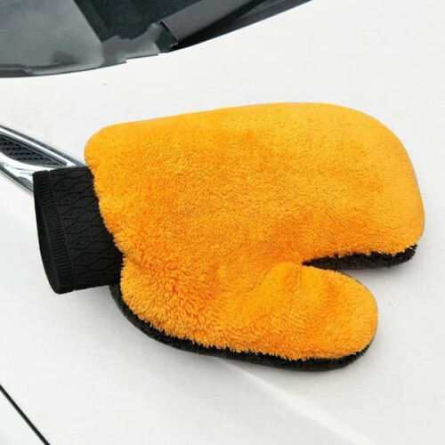 Cleaning Gloves Bear Paw Thumb Double-Sided Coral 2