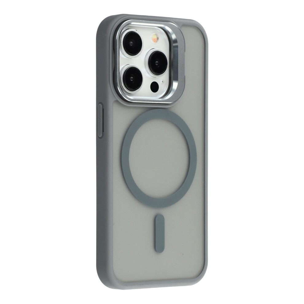 (Titanium ) For Iphone 14 Pro Case Compatible With Magsafe Lens Kickstand Tpu + Pc Matte Phone Cover Grey 6914294841000
