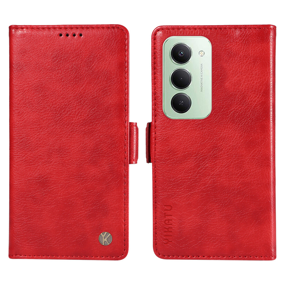 (Red) Yikatu For Xiaomi Mi 15 4G (Eu) (171Mm) Case Yk-007 Litchi Texture Pu Leather Wallet Phone Cover Red 6914297885124