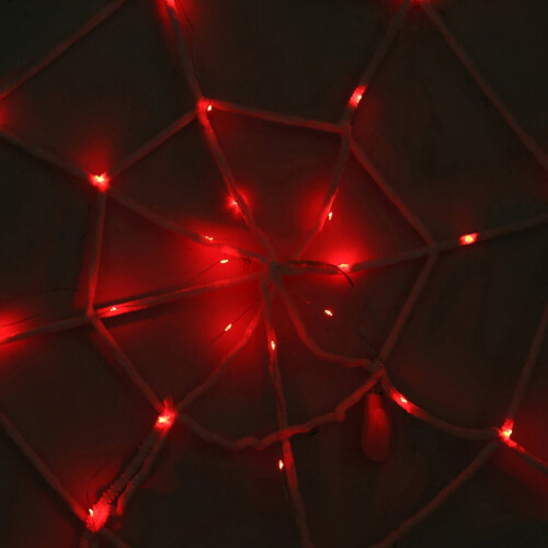 Spider Web Light Decor Orange Outdoor Wall Garden Yard 2