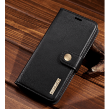 Leathar fíor DG.MING atá comhoiriúnach le iPhone13pro dubh dubh