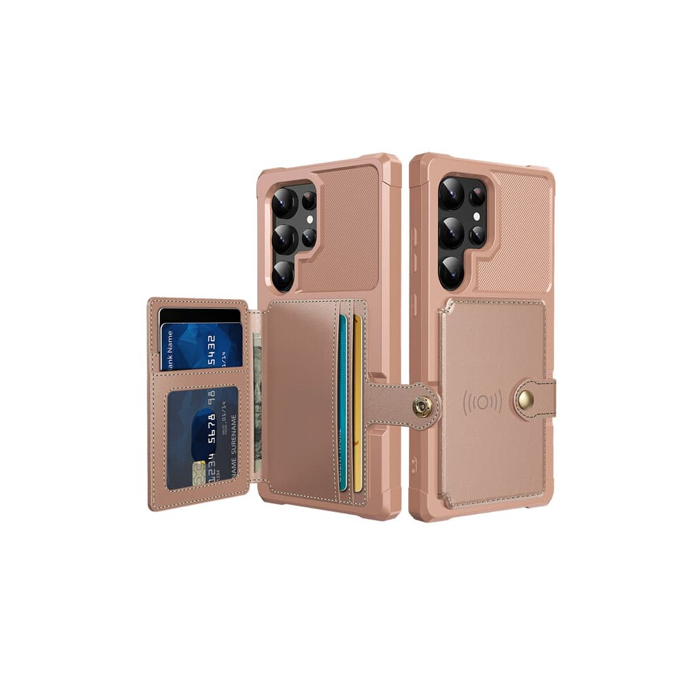 Samsung Galaxy S24 Ultra Case Rose 4 Card Slots Gold 962029554295