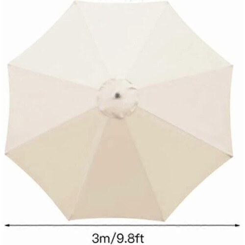 Parasol canopy replacement beige 3 m 8 ribs 1