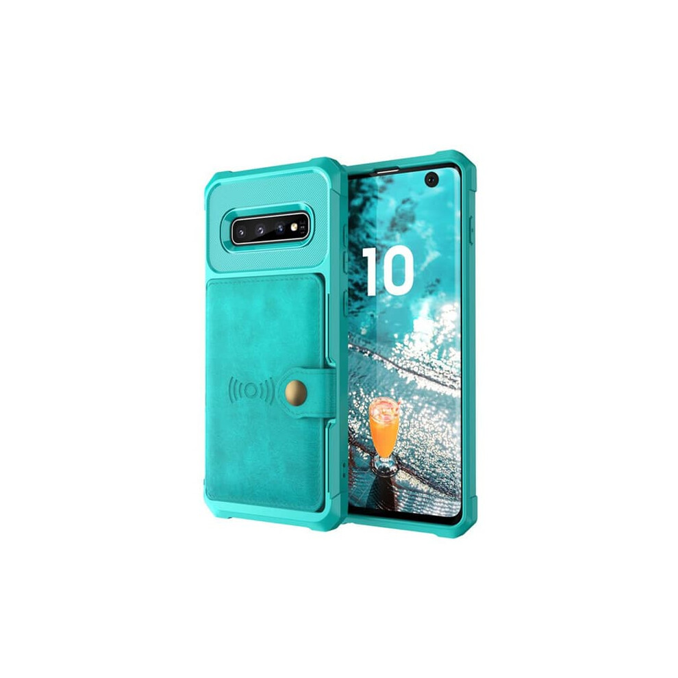 Samsung Galaxy S10+ Case With Card Slot Green 962029536185