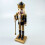 Christmas nutcracker ornament black gold 1 piece 2