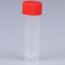 Plastic Test Tube Bottle with Screw Cap 10 pcs