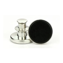 Sew-Free Trouser Buttons Black Adjustable Multipack