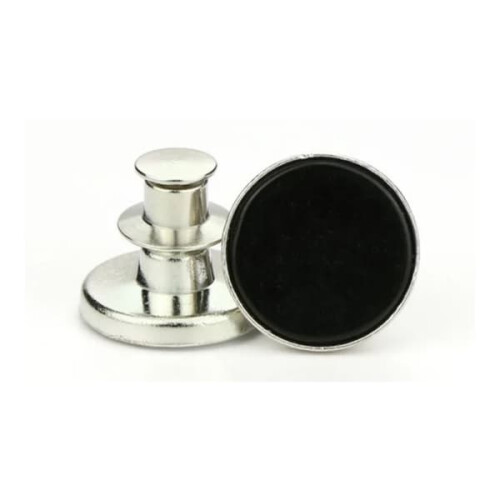 Sew-Free Trouser Buttons Black Adjustable Multipack