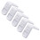 White Safety Drawer Locks Double Push Button 5 Pcs 2