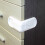 White Safety Drawer Locks Double Push Button 5 Pcs 3