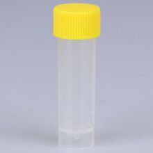 Plastic Test Tube Bottle with Screw Seal 10 pcs