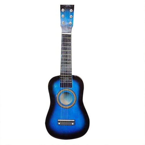 Children's Guitar Educational Toy with 6 Strings Blue