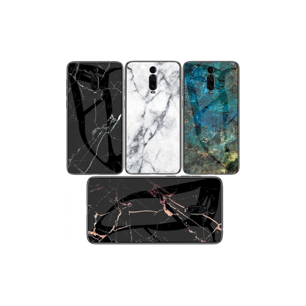 Xiaomi Mi 9T 9T Pro Marble Case 9H Tempered Glass Black 962029546368