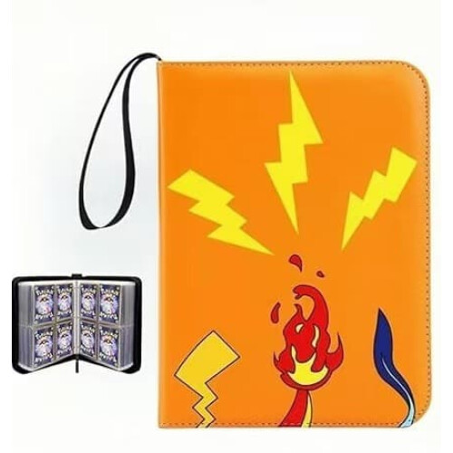 Trading Card Binder with 400 Pockets and Zipper