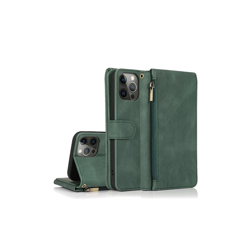 Iphone 12 Pro Max Rugged Wallet Case Dark Green 962029537656