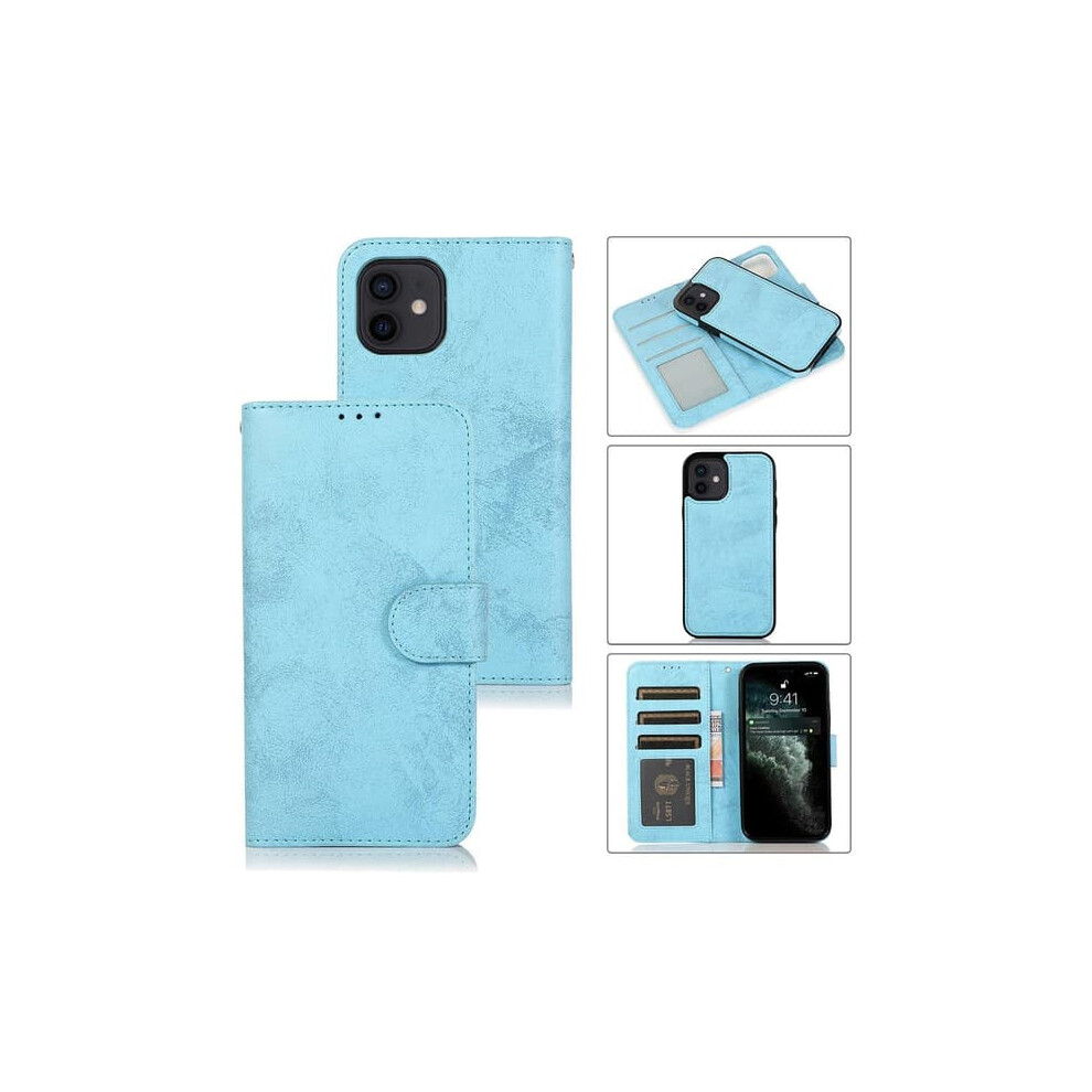 Iphone 12 Mini Wallet Case Light Dual Function Blue 962029559221