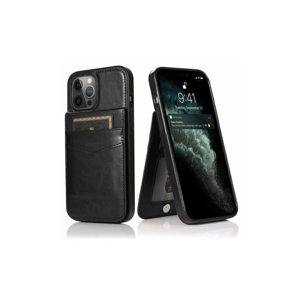 Iphone 15 Pro Max Case With Card Holder 5-Compartment Black 962029569596