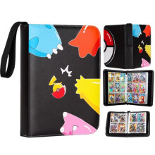 Pokémon Trading Card Binder with 400 Pockets and Zipper